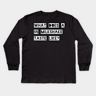 Pulp Fiction Milkshake Kids Long Sleeve T-Shirt